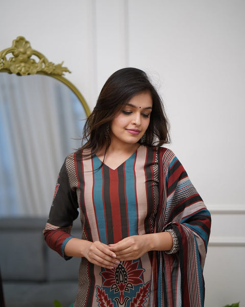 New Beautiful latest design PRINTED REYON Dress