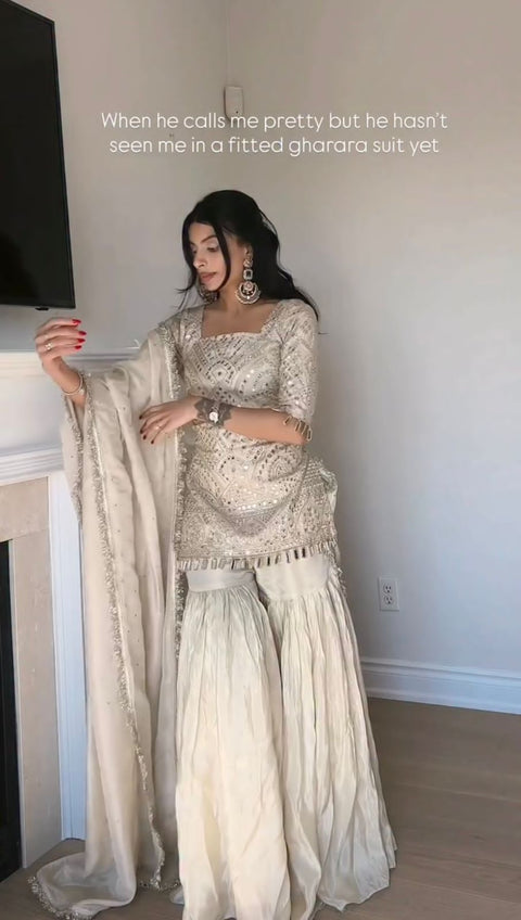 New FESTIVAL SPECIAL SHORT SUIT WITH DUPATTA & PLAZZO