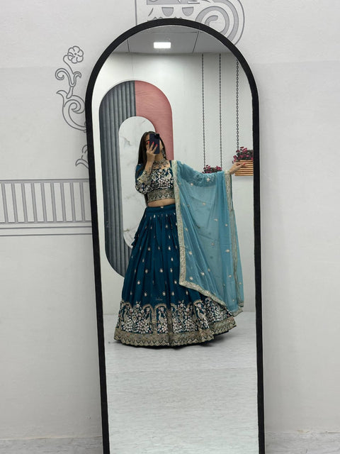New Heavy Embroidery Thread & Sequence Work  Lehenga Choli