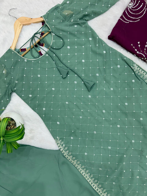 NEW LAUNCHING 3 PIECES KURTI, PENT & DUPATTA