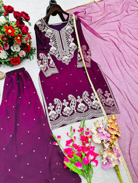 New Design Trending  Reddy To Wear Look Design Top&Sarara&dupatta