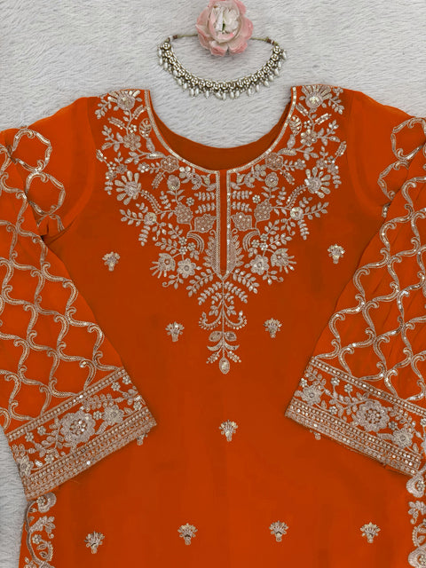 New Premium Elegant Ethnic WearCrafted in Classy Tones with Premium Fabric Designer Palzoo Set