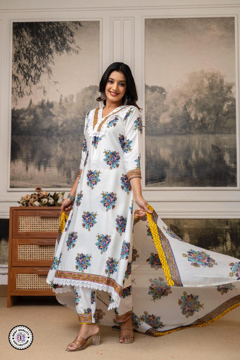 New Beautiful Collection pair Top, Bottom & Dupatta Set