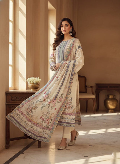 New Premium digital prints and hand embroidery and hand worksSilks Suit