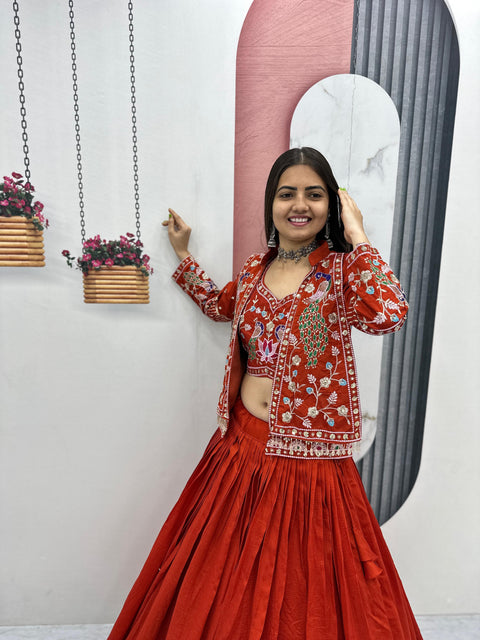 New Festival Special crop top Micro Cotton handwork Lehenga