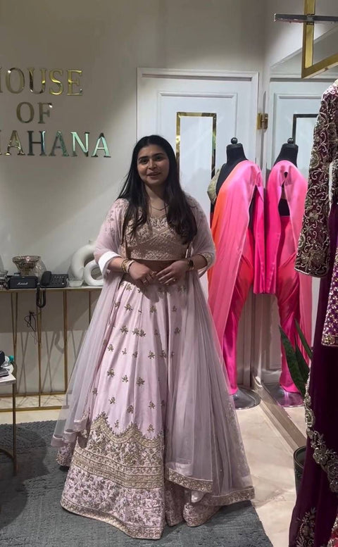New Designer Heavy Mono Silk  Embroidery Work Lehenga Choli With Dupatta
