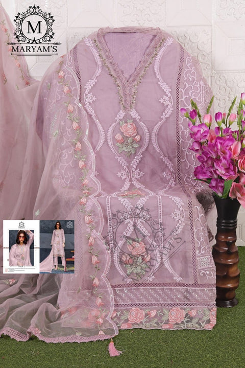 New Premium Heavy Organza With Sequence Embroidery Work And Diamonds Work Dress