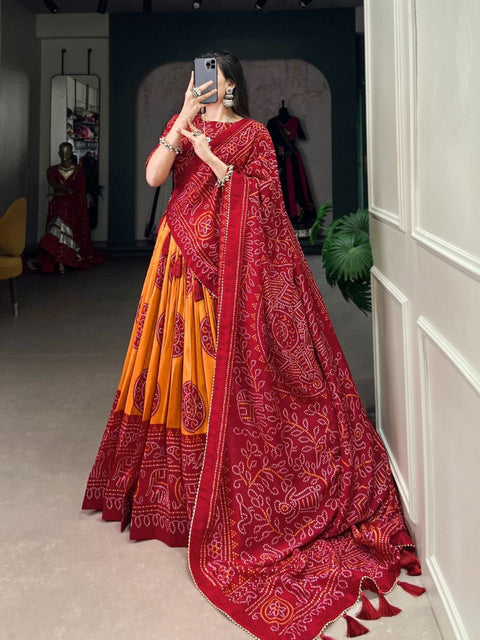 New Pure Dolla silk chaniya choli with viving foil concept