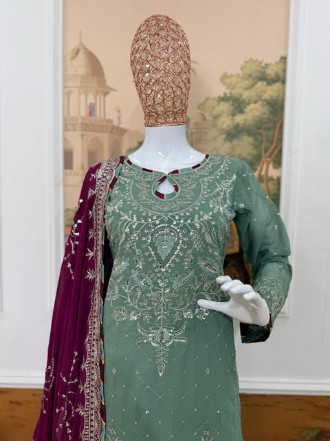 NEW LAUNCHING 3 PIECES KURTI, PENT & DUPATTA