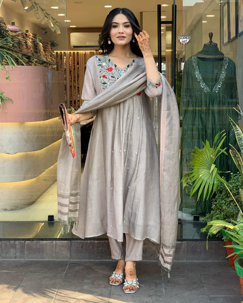 NEW LUNCHING EXCLUSIVE FULLY STITCHED KURTI SET
