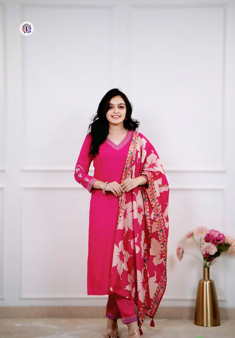 New Beautiful Collection pair  of  Top-Bottom& Duppata