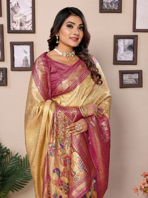New premium pure banarasi tissue silk  sarees