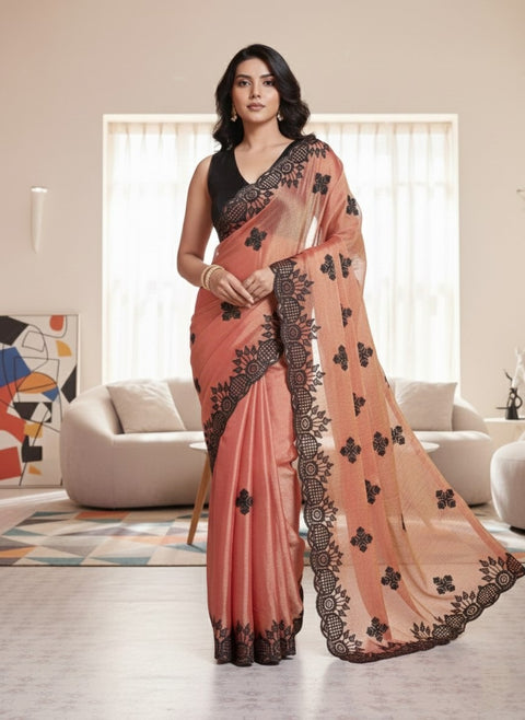 New Launch Wedding Wear Fendy Chiffon Saree
