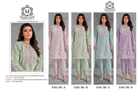 New Heavy Organza With Embroidery Sequence Work And Moti Work Suit