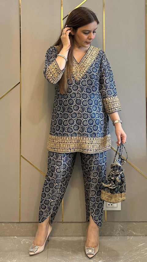 NEW SUPERHIT TRENDING FESTIVE COLLECTION CO-ORD SET