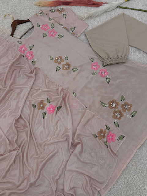 New presenting stylish Kurti Bottom With Dupatta 3 Piece set