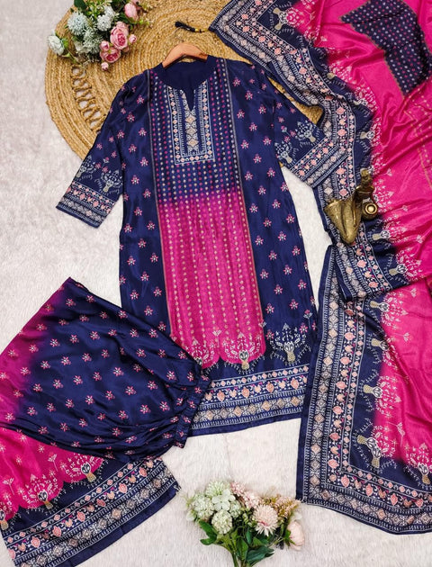 New Exclusive Collectionelegant and eye-catching Chinon Kurta Set