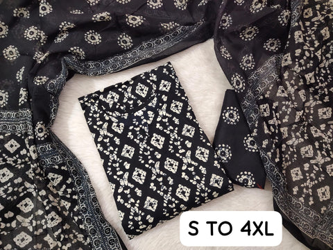 New Premium JAIPURI FABRIC  KURTI & PENT WITH DUPATTA