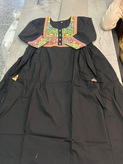 New premium cotton febricDesigner heavy kurti plazzo set