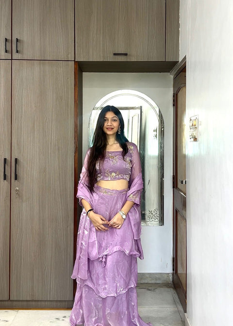 New Beautiful Heavy quality Frenddy Fabric designer festive wear Lehenga
