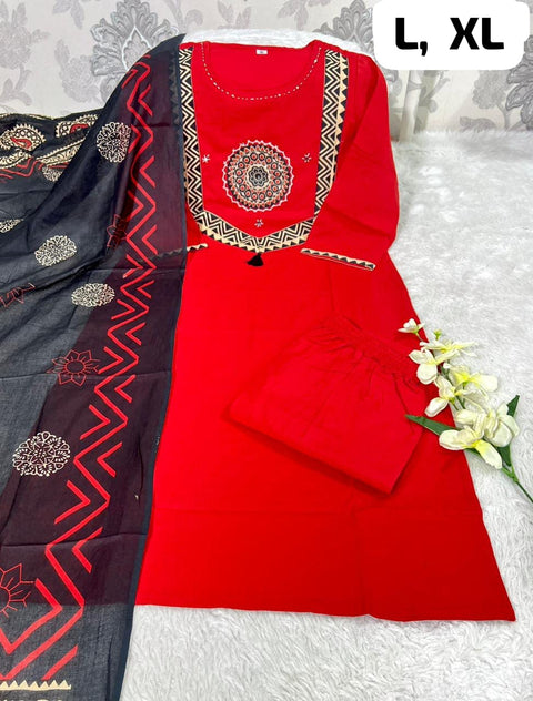 New beautiful  Heavy Cotton handwork weaving and prints Suit Set