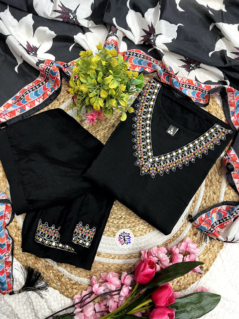 New Beautiful Collection pair  of  Top-Bottom& Duppata