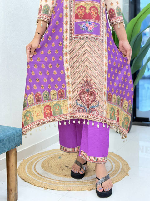 New Beautiful JASOOD FULL ANARKALI KODI  ROUND set