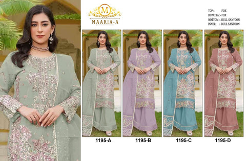 New beautiful Multi Thread & Jari WithSequence Embroidery Stich Khatli Work dress
