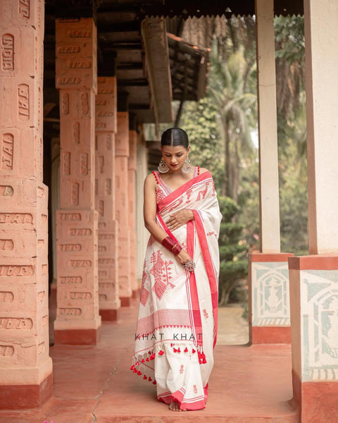 New BEAUTIFUL RICH PALLU & JACQUARD WORK ON ALL OVER THE SAREE