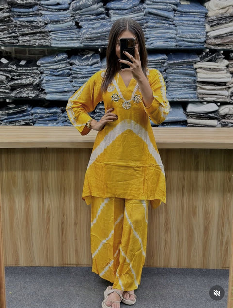 New Premium Print Pure Cotton Super Quality kurta cord set