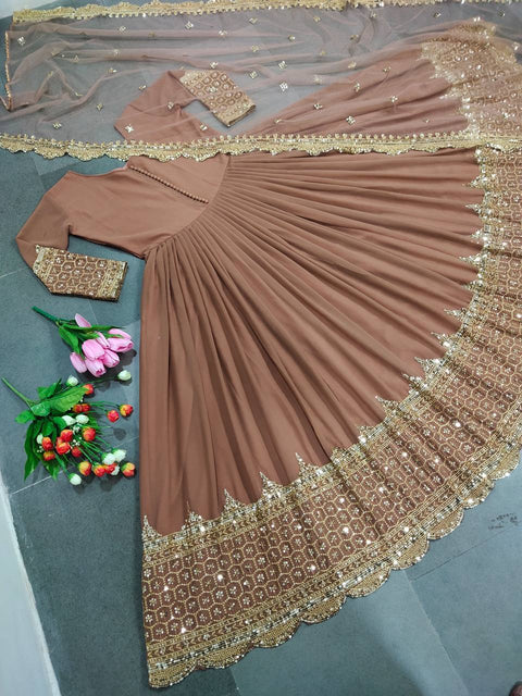 New Premium Designer Anarkali Two Piece Set