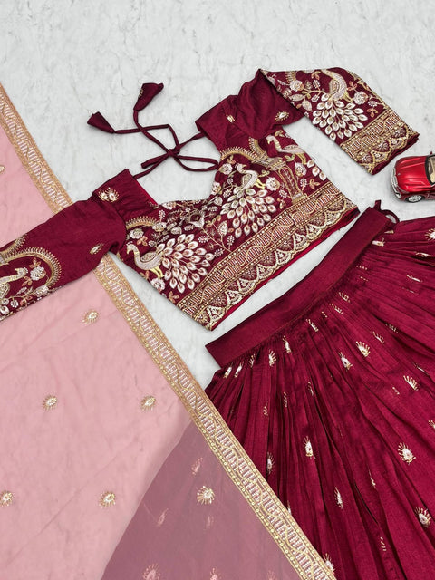 New Heavy Embroidery Thread & Sequence Work  Lehenga Choli