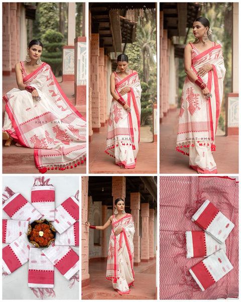 New BEAUTIFUL RICH PALLU & JACQUARD WORK ON ALL OVER THE SAREE