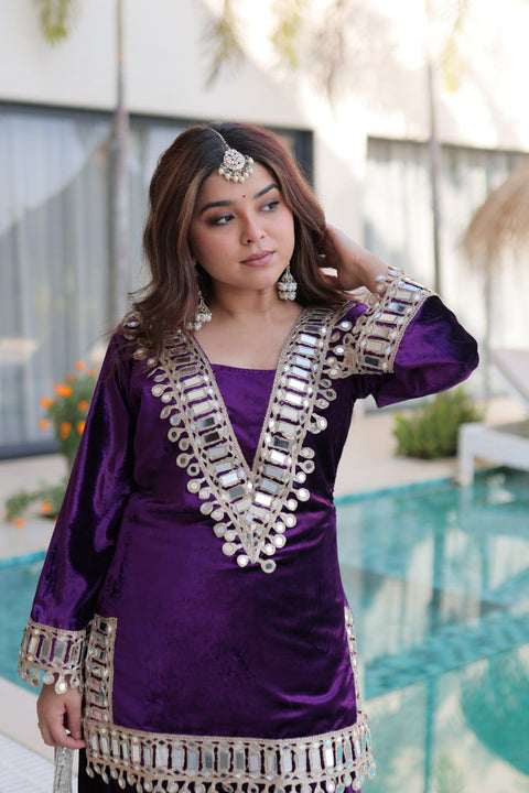 New Exclusive Mirror work Designer suit Set