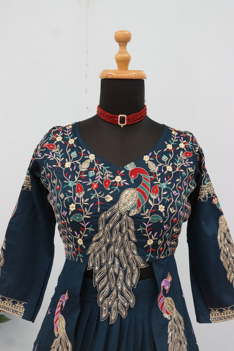 New Beautiful Heavy Thread Annd Sequence Work Dress