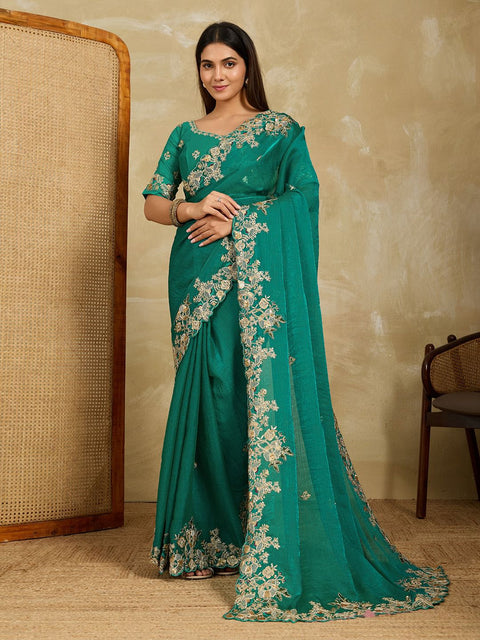 New Launch Party Wear Soft Fendy Chiffon Saree