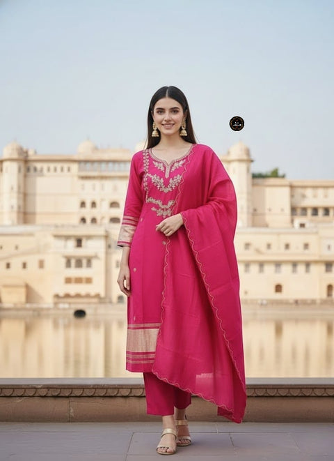 New Viscose silk With InnerChanderi CottonKurti