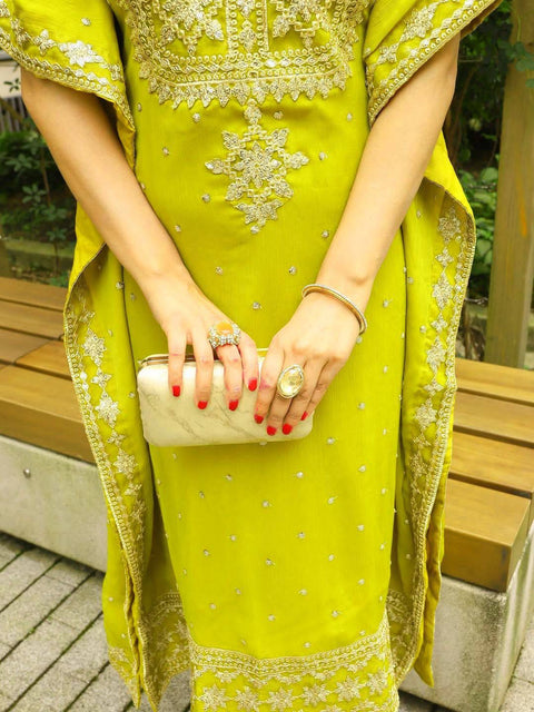 NEWLY LAUNCHED FAUX GEORGETTE KUFTAN-PANT SET