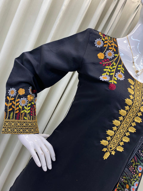 New DESIGNER WEAR EXCLUSIVE EMBROIDERED TOP WITH PLAZZO