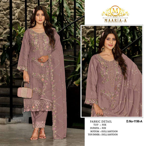 New Heavy Fox Georgette Multi Thread & Jari  With
Sequence Embroidery Stitch  Khatli Work Dress