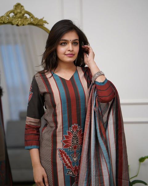 New Beautiful latest design PRINTED REYON Dress