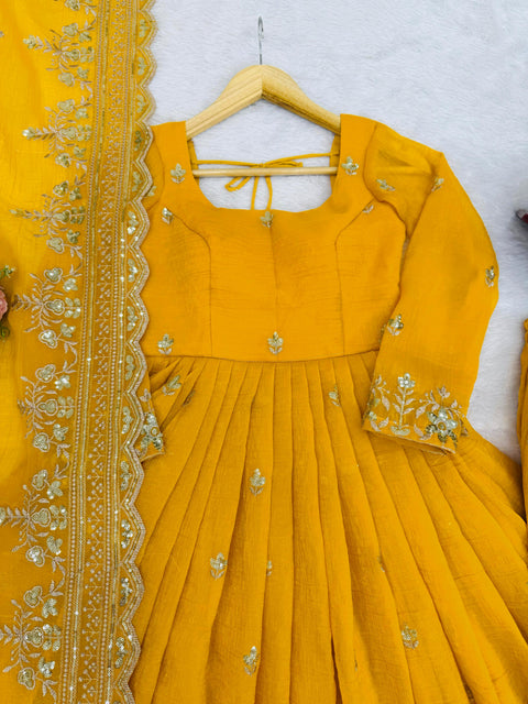 New Launching NewHavy Crunchy SilkSoft Micro InnerAnarkali Dress