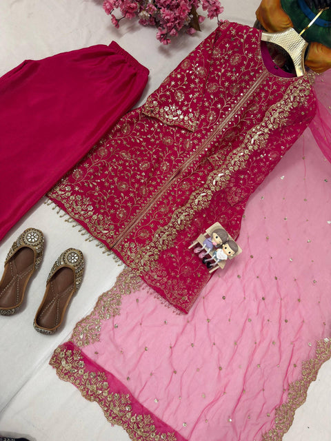 NEW DESIGNER CHINNON SILK SUIT