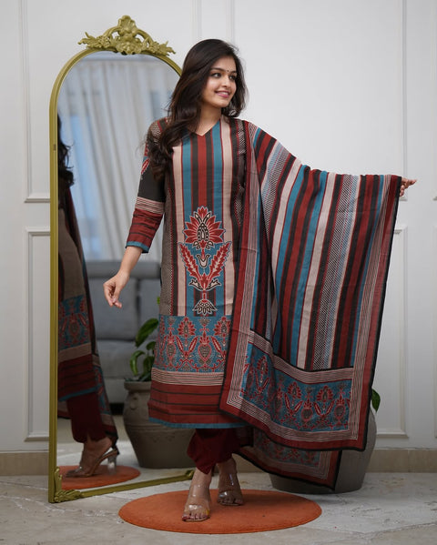 New Beautiful latest design PRINTED REYON Dress