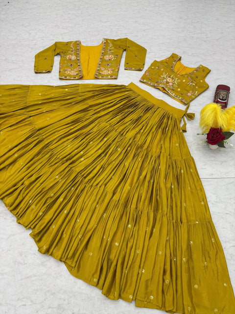 New Premium Heavy Thread and Sequence Work Lehenga