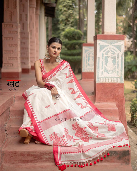 New BEAUTIFUL RICH PALLU & JACQUARD WORK ON ALL OVER THE SAREE