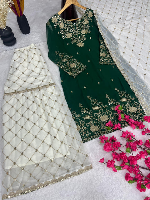 New Launching Pure Faux gorgette Silk Fabric With Micro silk Sarara