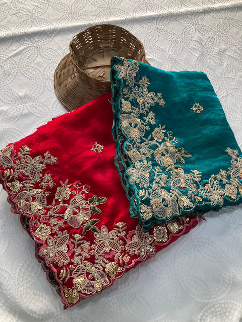 New Launch Party Wear Soft Fendy Chiffon Saree