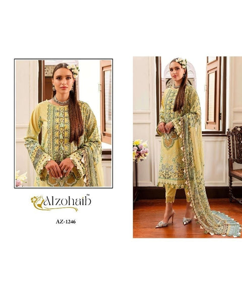 New Premium pure cotton with heavy patch work Pakistani Concept Dress