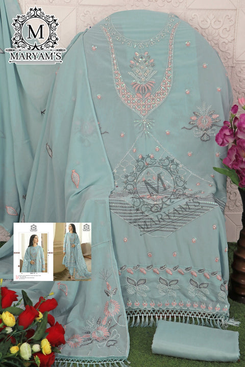 New Pakistani Heavy Faux Georgette With Embroidery Sequence Work Dress